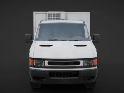 truck delivery Low-poly 3D model