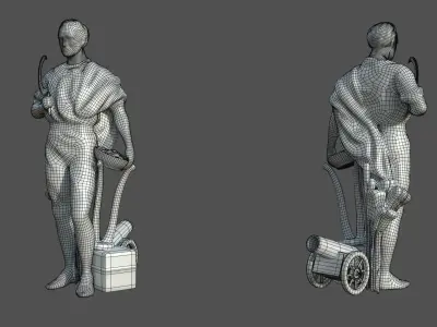  Proletarian Worker Statue 