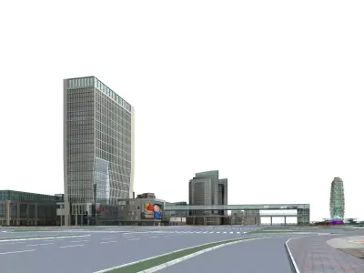 Commercial Building 3D model 86