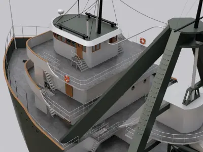 SS Carl D Bradley 3D model