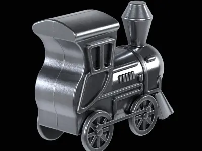 Monopoly Train Low-poly 3D model