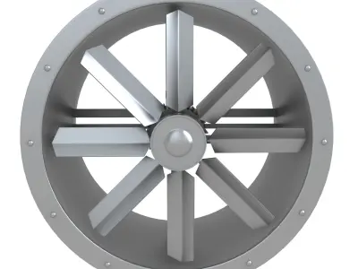Axial Flow Fan 3D model