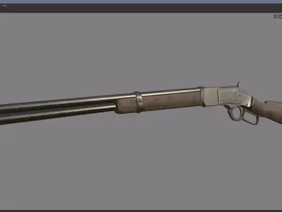 Winchester carbine rifle 1873 3D model