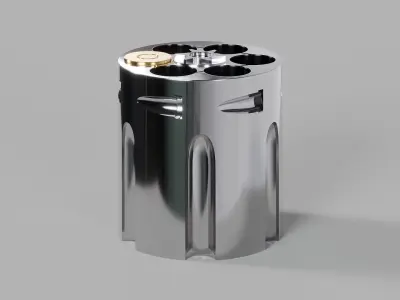 Russian Roulette - Gun Cylinder 3D model