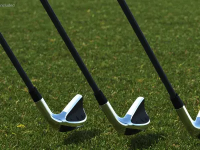 Short Iron Set 3D model