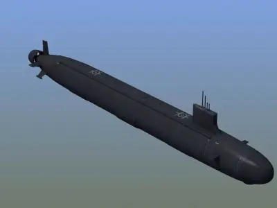 US Navy Submarine SSN 3D model