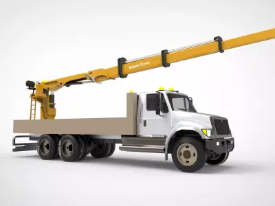 Loader Crane Low-poly 3D model purchase