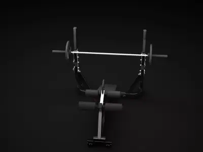 Decline Bench 3D model