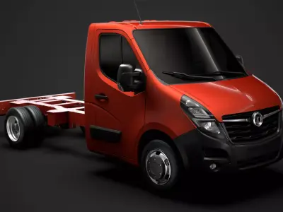 Vauxhall Movano SingleCab DW E20 Chassis 2020 3D model