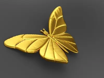 Butterfly Necklace 3D print model purchase
