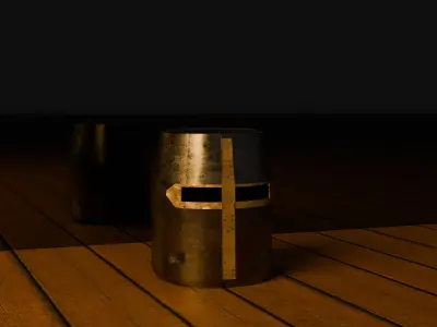 Crusader Helmet Free low-poly 3D model