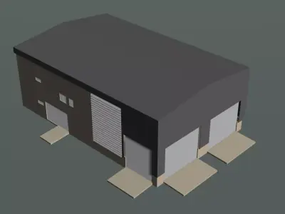 Warehouse in concept Free 3D model