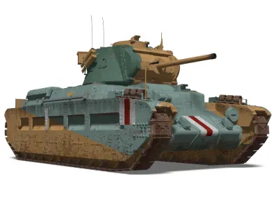 Mark II Matilda II Mk III IV 3D model