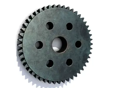 Tooth gear 3D model by jonjensen