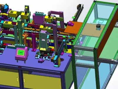 FFC flexible cable production line 3D model