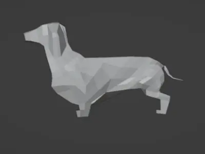 dachshund 3D model