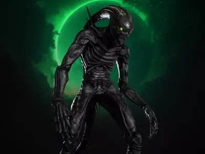Alien Monster 2 Low-poly 3D model purchase