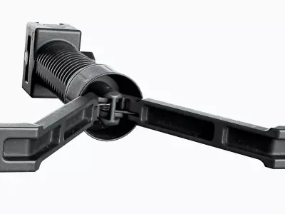 Bipod foregrip Battle Axe 20 AR 15 Low-poly 3D model