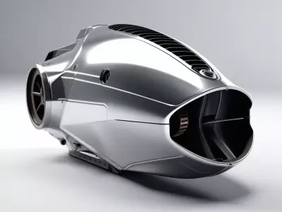 Futuristic SciFi Jet Engine 3D model