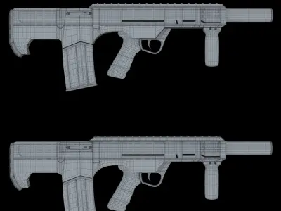 gun pack 5 Low-poly 3D model