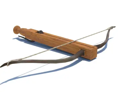 Roman composite crossbow Arcuballista Low-poly 3D model
