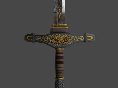 Just free sword Free low-poly 3D model
