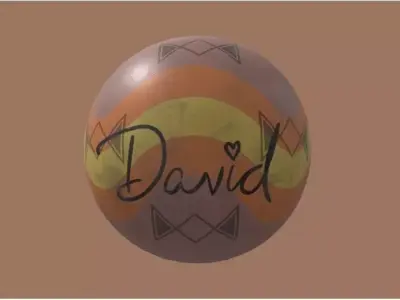 Fnaf David rubber ball  Low-poly 3D model
