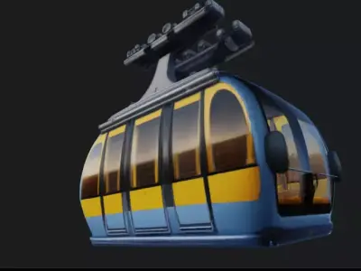 Cable Car 3D Model 3D model