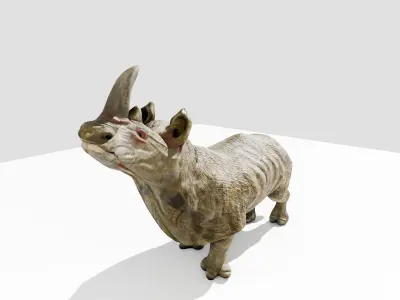 Rhino Low-poly 3D model purchase