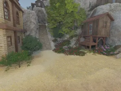 Hilltop Village 3D model order