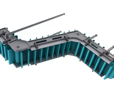 Belt Sanitary Conveyor 3D model