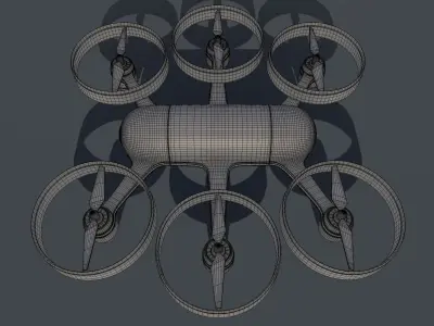 Drone 3D model by aruramesh79