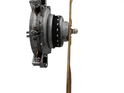 Propeller 4 steampunk wall sconce 3D model