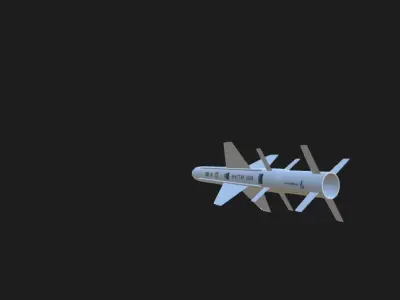 AVTM300 Missile Model Free low-poly 3D model