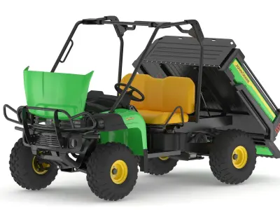 John Deere HPX615E Utility Vehicle 02 3D model