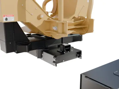 WEILER 426 Pull-Through Delimber Trailer-Mounted Low-poly 3D model