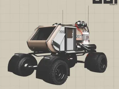 SCI-FI OFFROADER 3D model
