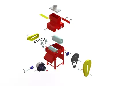 WG 4012 - grain flaker  3D model