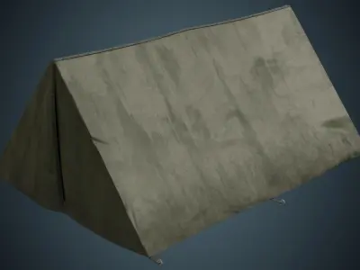 Tent 5B Low-poly 3D model
