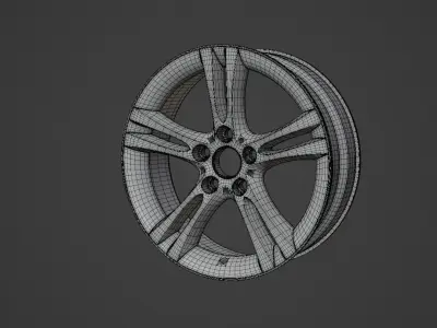 Car Wheel Free 3D model