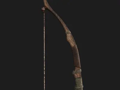 Bow 05 V2 Low-poly 3D model