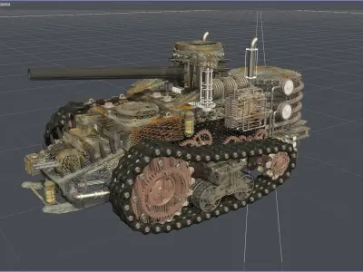 Steampunk Tank 3D model purchase