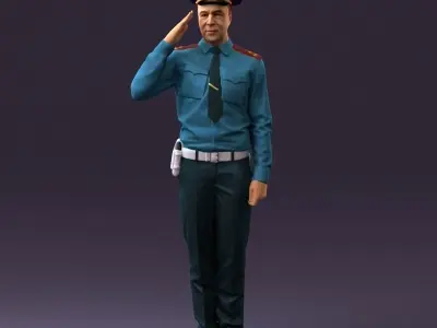 soviet militsioner 1109 3D model
