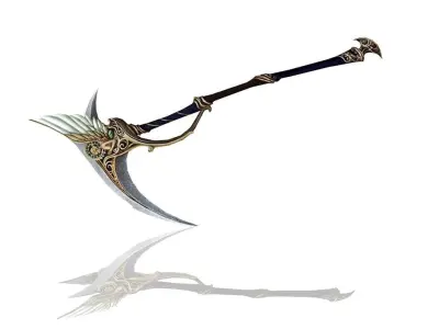 Regalia Scythe Low-poly 3D model