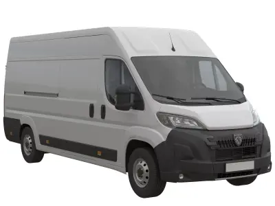 2024 Peugeot BOXER  L4H2 Detailed interior 3D model
