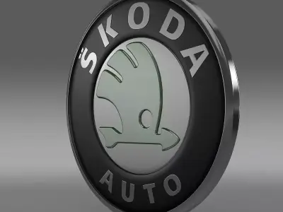Scoda old logo 3D model