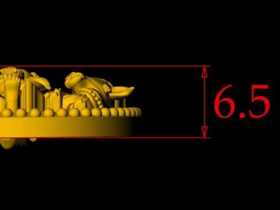 Lord Krishna Pendant - 0091 3D print model