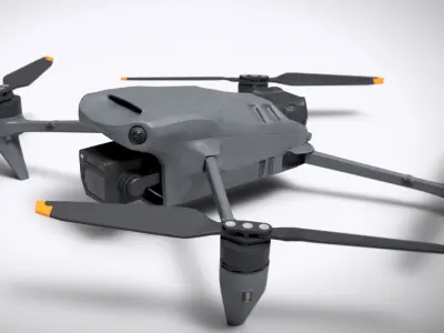 Quadcopter Drone Low-poly 3D model buy