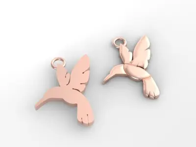 Freedom bird pendant free model jewelry design Free 3D print model