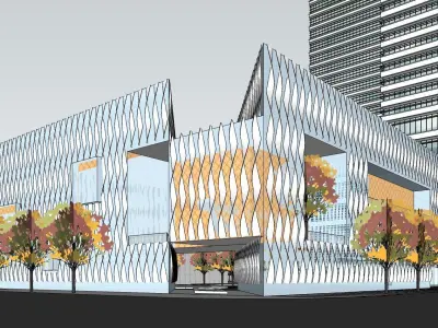 Sketchup Commercial Office Complex 240 3D model